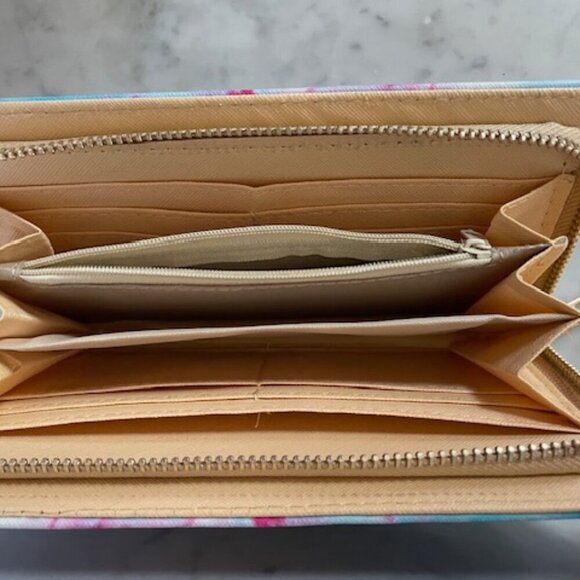 SIMPLY SOUTHERN "ohh snap" Wishbone Marble Blue Pink Purple Print Long W… - Picture 6 of 15